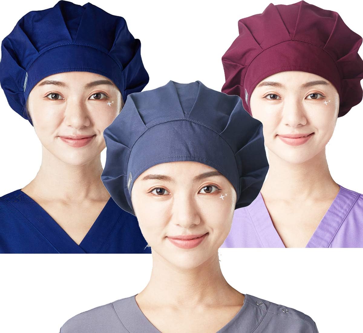 Women's and Men's Scrub Cap Scrub Hat One Size Multiple Color for Doctor Nurse