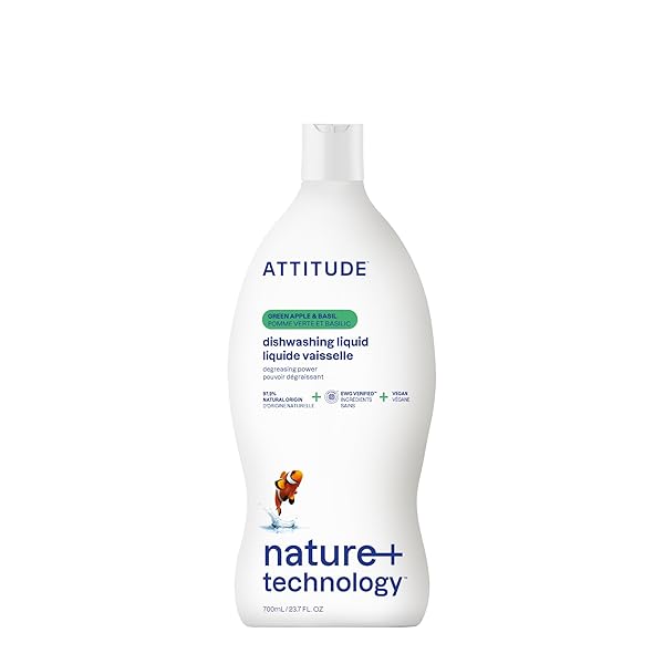 ATTITUDE DISH SOAP, EWG VERIFIED, PLANT-BASED & VEGAN...