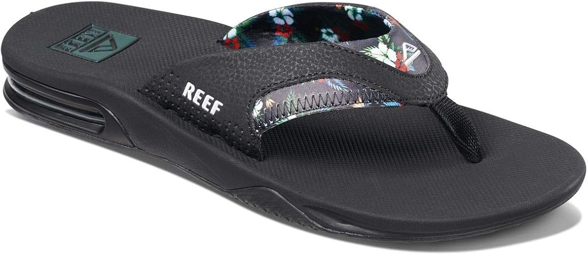 mens reef sandals bottle opener