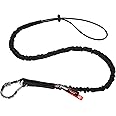 Ergodyne Squids 3100EXT Tool Lanyard with Single Carabiner and Adjustable Loop End, Extended Length, Black
