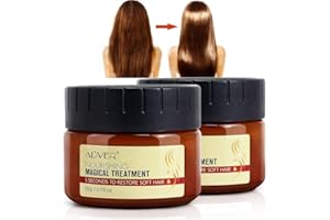 NIFEISHI Magical Keratin Hair Treatment Mask, 2pcs Advanced Molecular Hair Roots Professtional Hair Conditioner, 5 Seconds to Restore Soft Hair, Deep Suitable for Dry & Damaged Hair-60ml