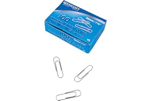 Westcott Corrugated Paper Clips - 1 1/8" - 28mm, 100 Clips/Box (90834)