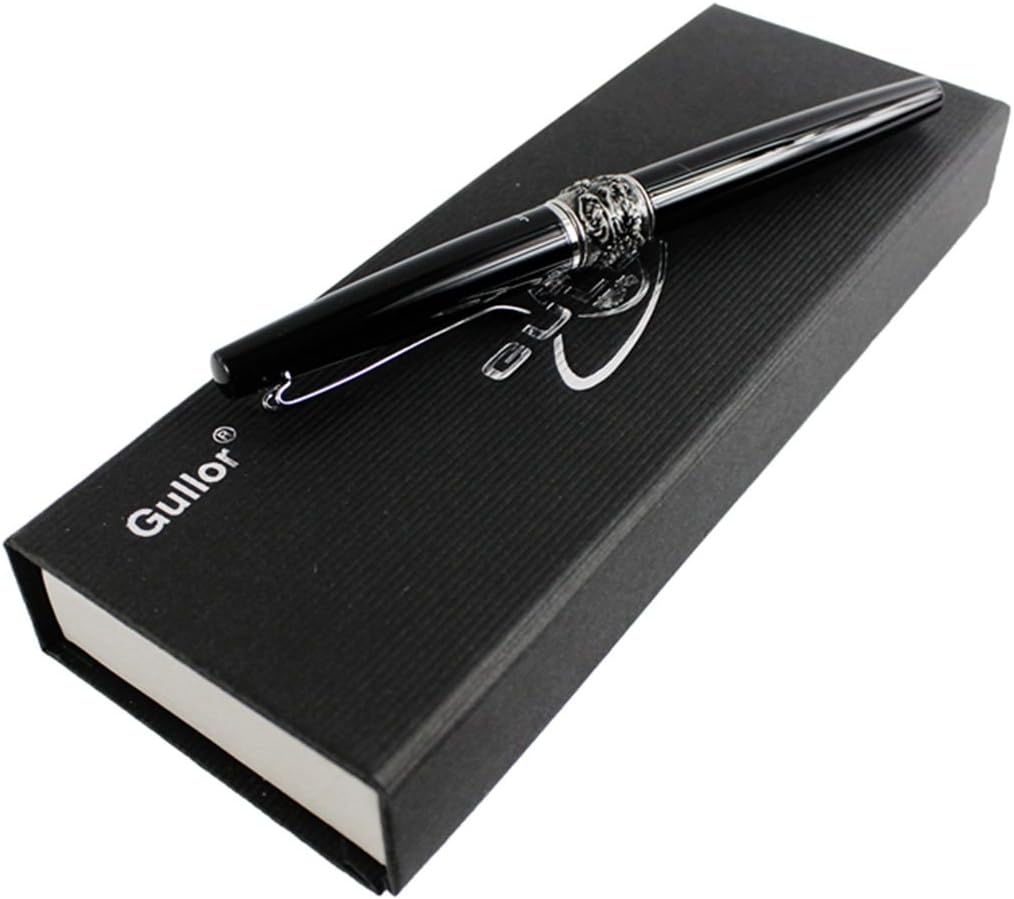Gullor Classic Hovering Dragon Fountain Pen Y2 Original Pen Pouch Gift Box Set - Black - Image 3