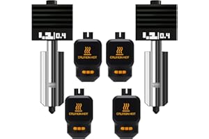 WEFUIT 2-Pack Upgraded 0.4MM Hotend kit for Bambu lab P2S/H2D/H2S（4-PK Silicone Socks with QR Code）, Extruder Include Hardened Steel Nozzle and electroplated Heating Block for bambus 3D Printer Accessories