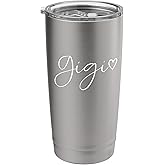 Gigi Gifts For Women Grandma Heart Mother's Day Gigi Stainless Steel Insulated Tumbler