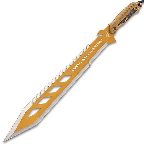 War Razor Sword USMC Desert Ops Spartan Sword and Scabbard | Battle Ready Full Tang ...
