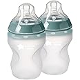 Tommee Tippee Closer to Nature Soft Feel Silicone Baby Bottle | Breast-Like Nipple, Anti-Colic, Stain & Odor-Resistant, Clear