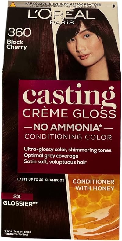 L'Oreal Paris Casting Creme Gloss Hair Colour 360 Black Cherry Ammonia-Free