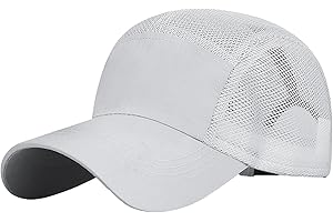 SEAUR Quick Dry Baseball Cap for Men Mesh Breathable Wide Brim UV Protection Sun Hat for Golf Running Outdoor Sports