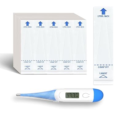 Boncare Thermometer Covers Disposable - 100 Pcs Probe Covers for Digital Thermometers, Can be Used for Oral, Rectally or Underarm