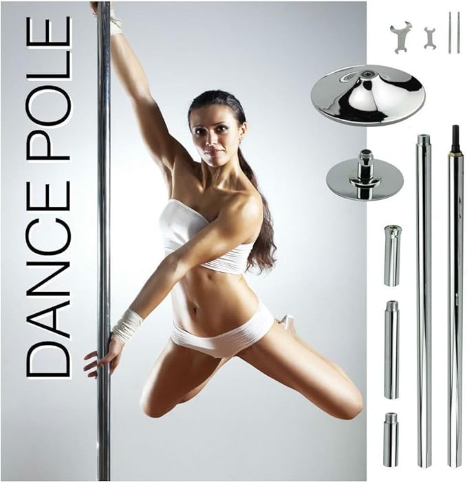Cromado poste – Portátil Fitness ejercicio profesional para danza Spinning Pole 45 mm Set: Amazon.es: Deportes y aire libre