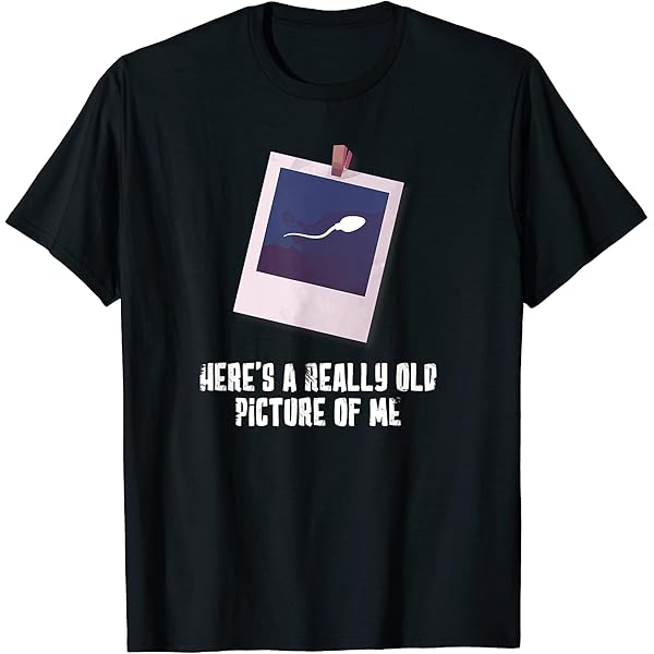 MoonWorks Maglietta Uomo 'This Is A Very Old Picture Of Me' – Divertente Scritta In Inglese (Nero, Taglie Dalla M Alla 4XL) - 2