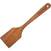 Wood Spatula for Cooking Wooden Kitchen Utensils for Nonstick Cookware Fried Spatulas Wooden Spatula Flat Turner for Baking Mixing Scraping Solid Turner Cooking Utensils Kitchen Accessories Tools