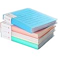 A4 Plastic Presentation Book Clear Pockets Art Plastic Sleeves Protectors Translucent Cover 60 Pocket Document Binders, Portfolio Folder File Folder, A4 Display Book for School, Office, 4 Pack
