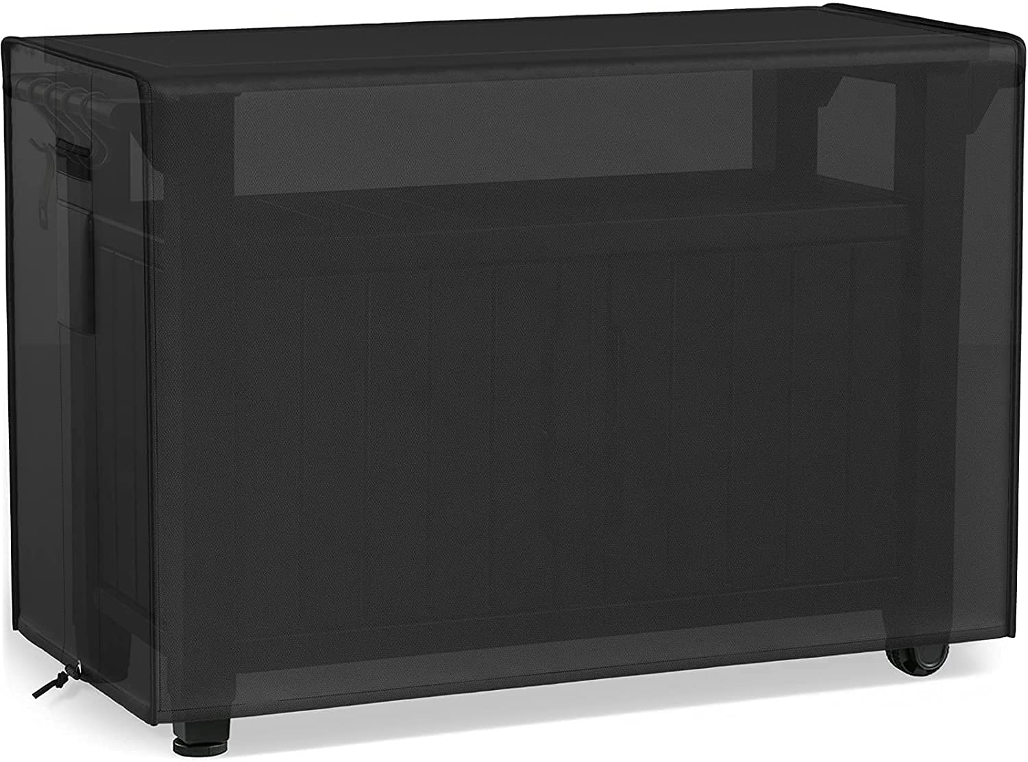 COOSOO 52-inch Outdoor Cover for Keter Unity XL Portable Table and Storage Cabinet 600D PVC Waterproof Heavy Duty Fabric Patio Dustproof Prep Table Cover Rip-Stop and Fade Resistant