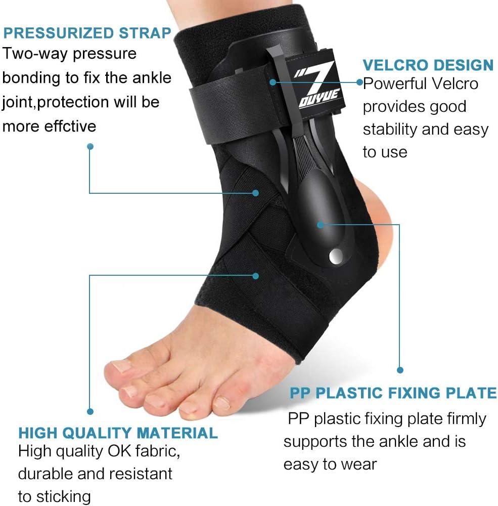 Ankle Support, Ankle Brace for Men & Women, Ankle Support Brace for Ankle Sprains, Sprained Ankle, Ankle Braces, Volleyball, Basketball, Ankle Supports for Women -L: Health & Personal Care