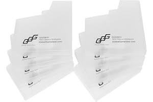 GLOBAL GAME GEAR GGG0031 8 pack Translucent Dust Protection Sleeves "Easy Read" for Nintendo NES Video Game System cartridges/games, retro cart cases and covers