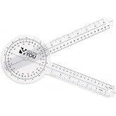 Healthy You 12 Inch Large Goniometer 360 Degree - Physical Therapy Range of Motion