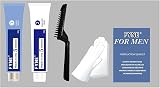 FYNE Dark Brown Permanent Hair Colour Pack of 3 with Applicator Comb view 6