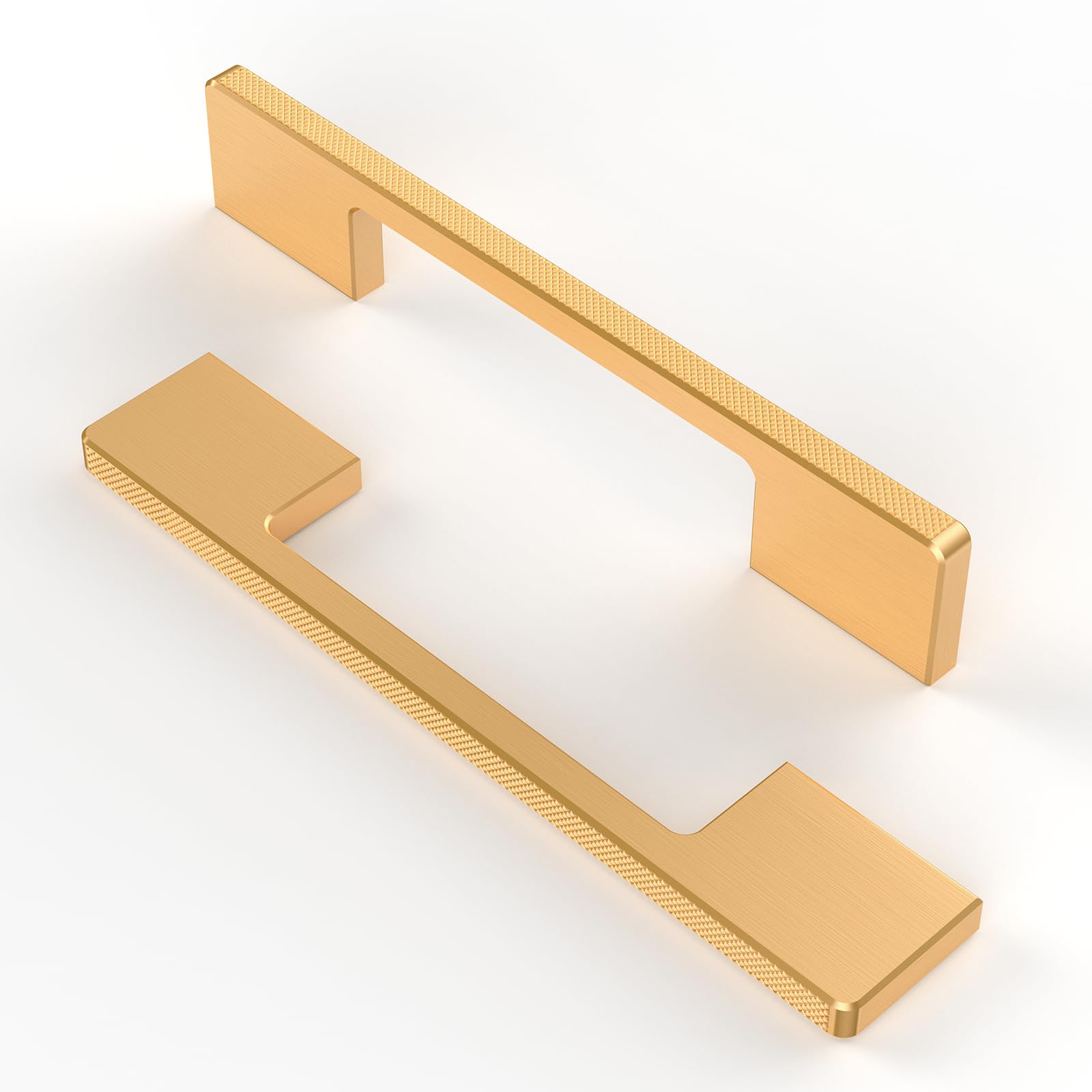 FURNIWARE 10 Piece Kitchen Cabinet Handles, Carving Drawer Pulls 160mm(6.3 Inch) Hole Center Gold Cabinet Hardware Handles Hardware Drawer Pulls Drawer Handles Kitchen Cabinet Door Pulls