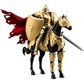 BEERISE 1/12 Scale Medieval Knight Gold Action Figure | Collectible armored warrior model with intricate medieval detailing. Fully articulated figure for dynamic display. Ages 15+.