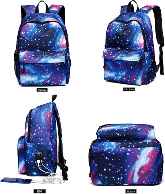 galaxy design backpack