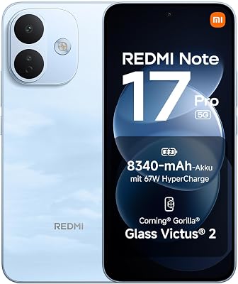 REDMI Note 17 Pro 5G, Smartphone 8+512 GB, Sky Blue, 8340 mAh Akku