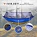 FiveJoy Pop Up Mosquito Net Camping Hammock with Tree Straps and Carabiners - Easy Set Up, Protection from Bugs Insects Ticks - Lightweight, Durable, Portable for Hiking, Beach, Backyard, Outdoors