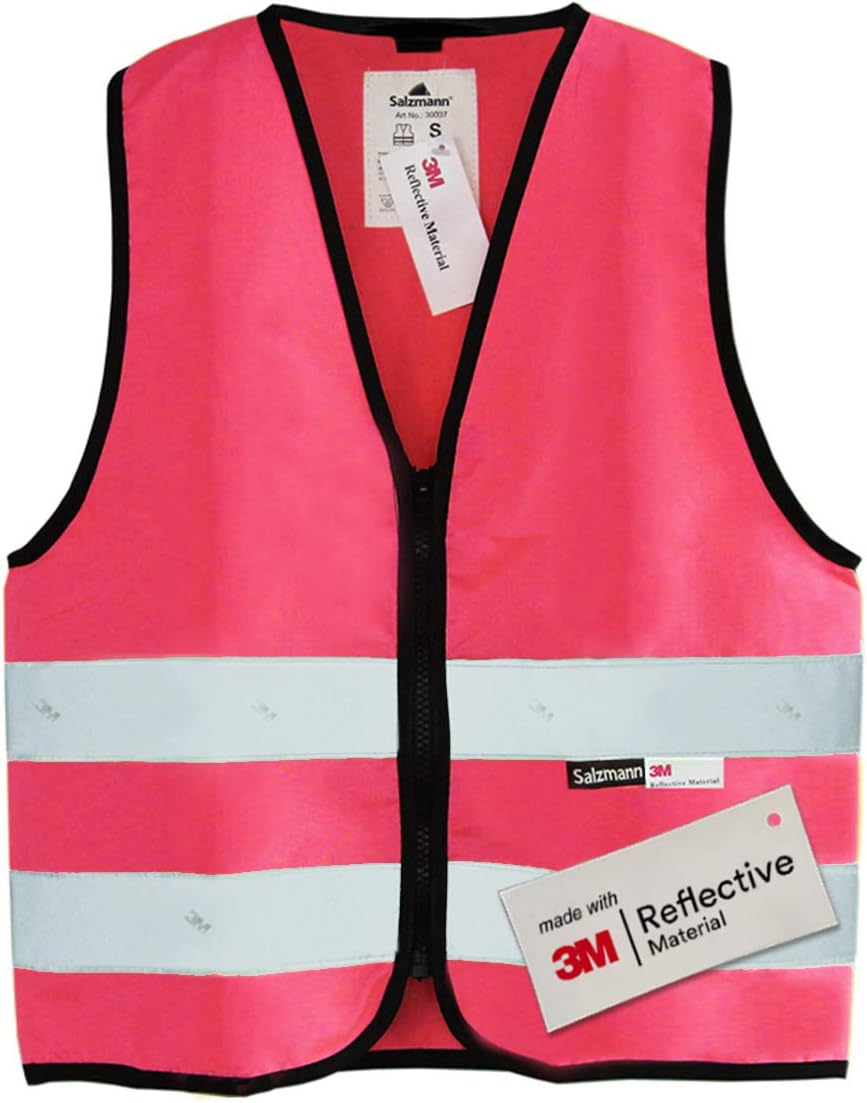 Salzmann Children High-Visibility Safety Vest 3M Reflective 4 Colours EN17353