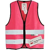 Salzmann Children's High Visibility Safety Vest with Zipper | Made with 3M Reflective Material