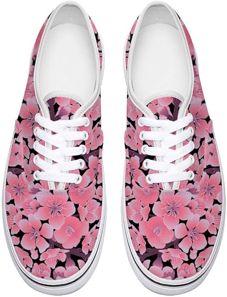 Amazon Co Jp キャンバスシューズ スニーカー 花咲く 桜 和柄 靴 スケートボードシューズ スポ ーツシューズ ランニングシューズ デッキシューズ カックスシューズ カジュアル キャンバススリッポン メンズ 軽量 シューズ レディース 男女兼用 ホーム キッチン