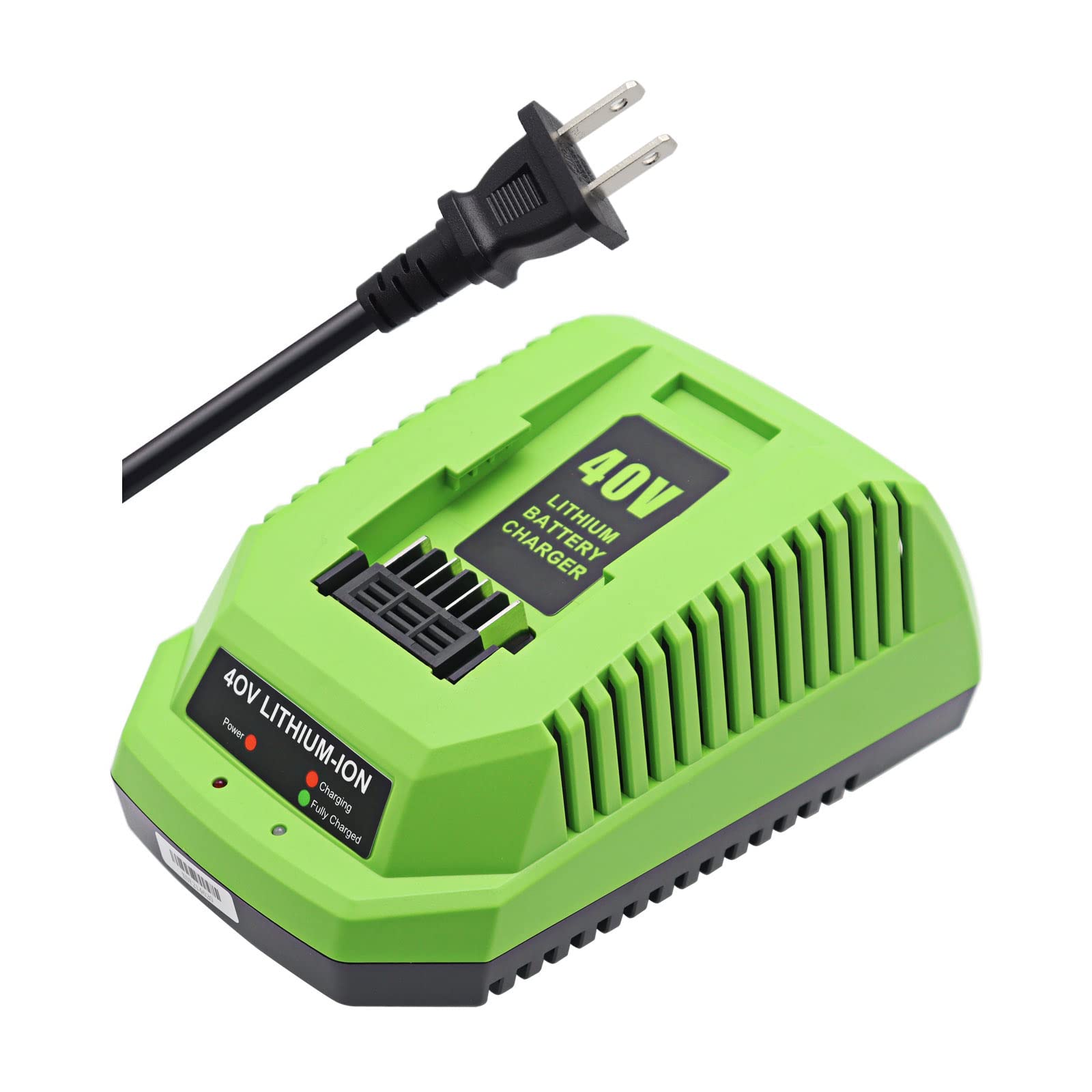 Photo 1 of Replacement Charger Compatible with Greenwks 40V Battery Charger Lithium Ion 29482 29462 29472 2901319 2938302 BAF702 L-300 BAF704 BAF705 Compatible with 40V G-MAX Power Tools 29252 20202 22262