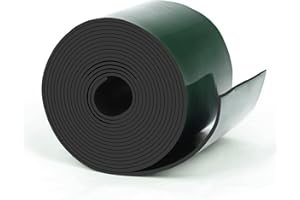 HooTown Adhesive Solid Rubber Strips, 2” Wide x 1/16" Thick x 120" Long Self Neoprene Rubber Sheets Rolls with Adhesive Backing for DIY Gaskets, Pads, Sealing, Liner, Weather Striping, Seals, Crafts