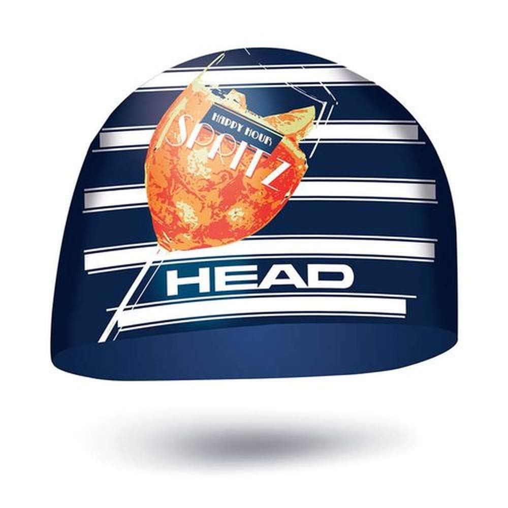 Head Cap Silicone Sketch Swimming Cap, Unisex Adult, Spritz, One Size