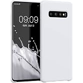 kwmobile Case Compatible with Samsung Galaxy S10 Plus / S10+ Case - TPU Silicone Phone Cover with Soft Finish - White Matte