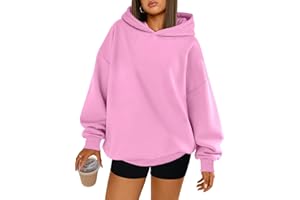 Trendy Queen Womens Oversized Hoodies Comfy Sweatshirts Fall Fashion 2025 Outfits Casual Tops Fleece Clothes with Pockets