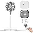 EVYON 12.8" Standing Fan,15db Quiet Fan for Bedroom, Collapsible Fan with Remote Controller, Negative Ion DC Motor Stand Up Fan Pedestal Fan, 36 Speeds 12H Timer 3 Modes Floor Fans for Home Office