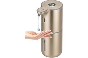OHIFAST Automatic Liquid Soap Dispenser Touchless, USB Rechargeable Smart Hand Soap Dispenser, 6-Level Adjustable, 12.8oz/380