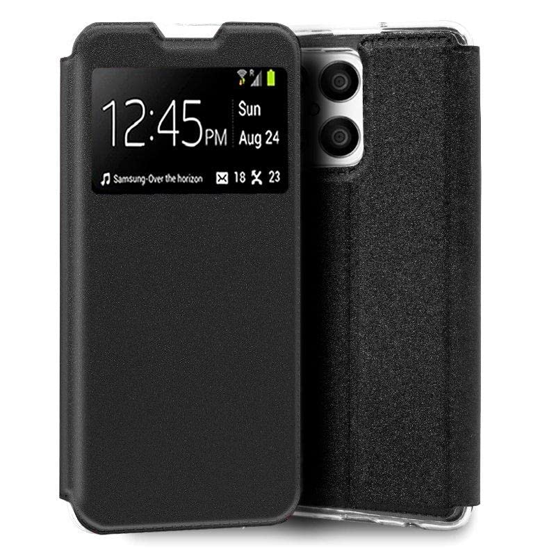 Cool Flip Cover Case for Huawei Honor X8 Smooth Black