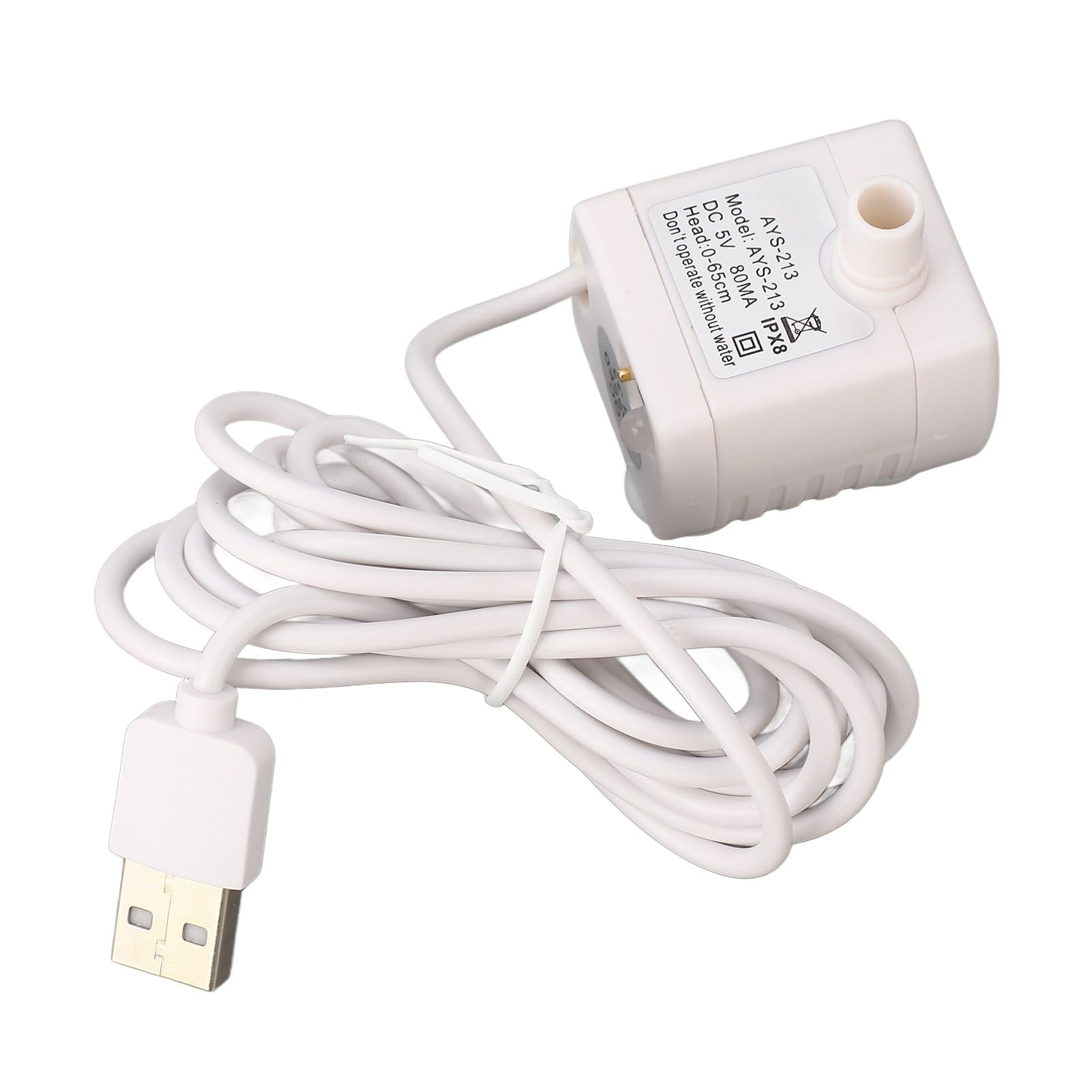 Pet Water Fountain Pump USB Powered Adjustable Water Dispenser Pump Universal Compatible Removable Pets Water Dispenser for Cat Cats Pet Drinking