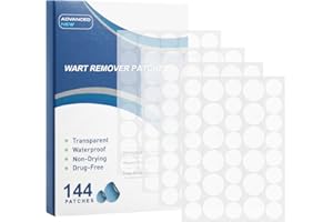 Peeriva Wart Remover, Skin Care Stickers, Waterproof Invisible Removal Stickers for All Kinds of Skin, Quick and Effective, Friendly to New-User(144pcs)