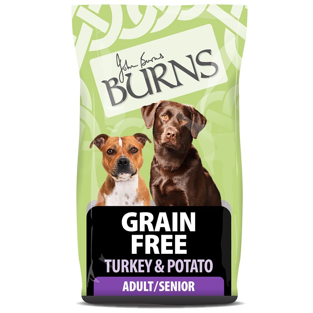 Burns Pet Nutrition Hypoallergenic Complete Dry Dog Food Adult and Senior Dog Grain Free Turkey and Potato Grain Free 6 kg