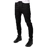 Allsense Men's Slim-Fit Twill Drop-Crotch Jogger Pants