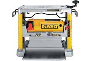DEWALT Benchtop Planer, 15-Amp, 12-1/2-Inch, 3-Knife Cutter, 20,000 RPM, Corded (DW734)