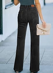 Sidefeel Jeans for Women Trendy 2024 Wide Leg High