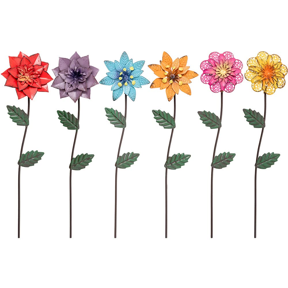 60 Pack Flower Cutouts Paper Bulletin Board Decorations Multi-Color 3.4