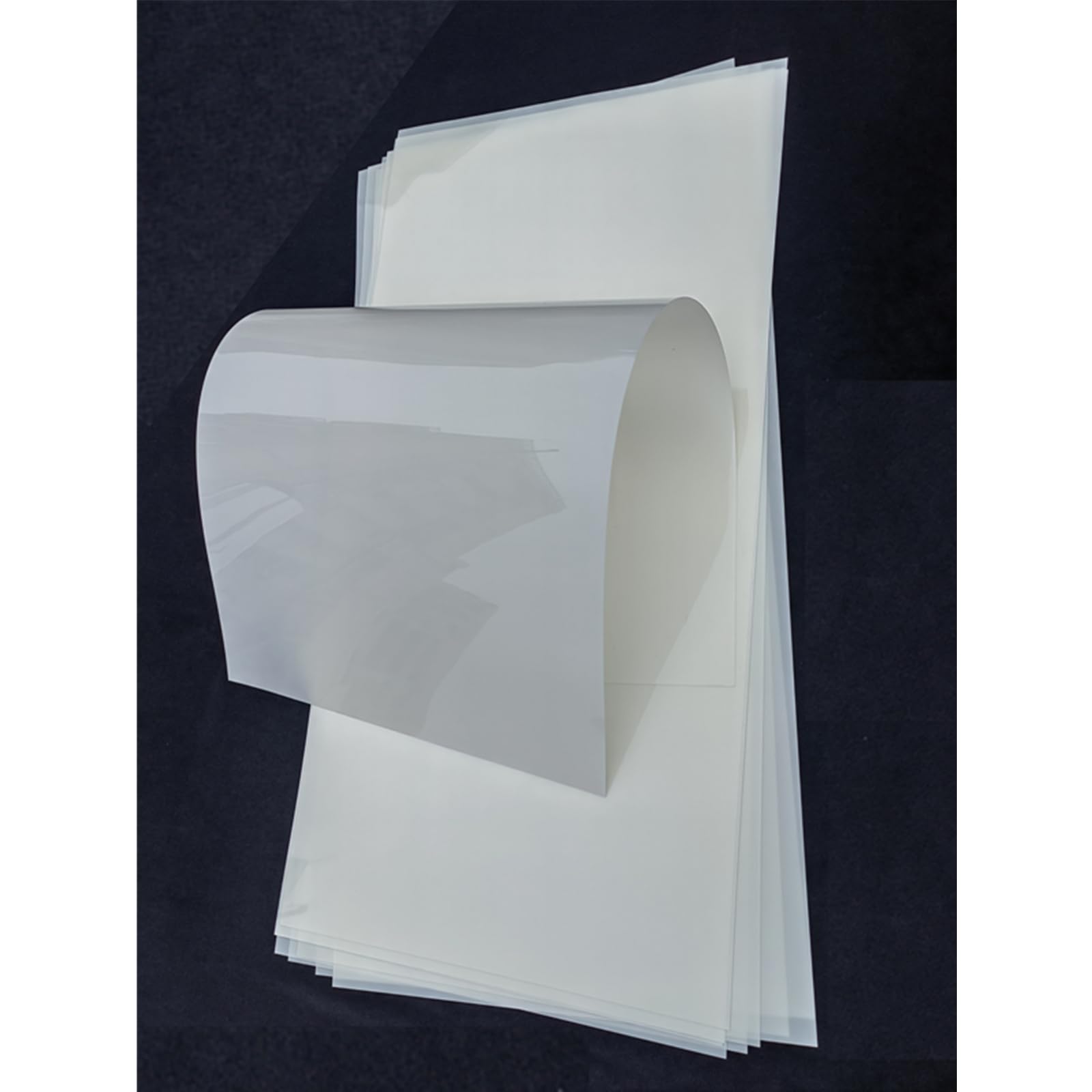 BANLTRE 12 x 24 inch Flat Packaging 10 Sheets 7.5 mil Mylar Sheet Milky Translucent PET Blank Stencil Making Sheet for Cutting, Cut Tool Template Material (Flat Packaging)