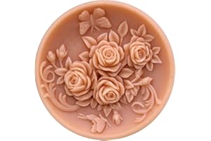 GRAINRAIN Silicone Mold for Soap Flowers Handmade Soap Mold Craft Molds Flower Soap Molds (F4-14354)