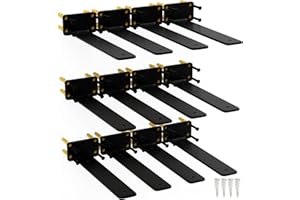 ISOKER 10 Inch Shelf Brackets, 12 Pack Floating Shelf Bracket, 1/5” Thick Carbon Steel Hidden Shelf Brackets, Rustic Industrial Brackets for Wall Decor