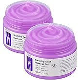 Jonider Umex 2PCS Purple Soothing Pain Relief Massage Gel, Joint Gel | Cooling Muscle Rub Cream, Soothing Cooling Muscle Cream, Non-Greasy, Soothes for Knees, Neck, Wrist, Arm, Elbow, Ankle &amp; Back
